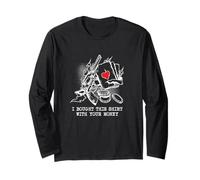 Compré esta camiseta con tu dinero, fichas de póquer Manga Larga