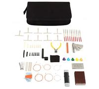 Comprehensive Guitar Tool Kit, Including Bridge Pin Saddle Nut File Radius Ruler, for Electric Guitar Bass Mandolin Maintenance and Repair, Ideal Guitar Lovers, with Stor