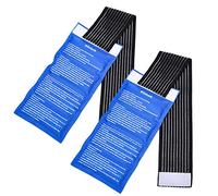 Compresa de gel reutilizable y suave, alivia el dolor articular y muscular, terapia flexible contra lesiones, hombros, espalda, rodillas, cuello, tobillos y más, juego de 2 piezas