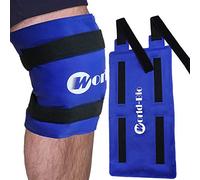 Compresa de hielo para lesiones de rodilla, compresa fría reutilizable de gel, envoltura de hielo para rodilla para aliviar el dolor, cirugía de reemplazo de rodilla, hinchazón y moretones