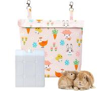 Compresa Fría para Jaula de Conejo,Compresa Fría para Conejo | Bolsa Refrescante Lavable para Jaulas de Pequeños Animales como Hurones y Chinchillas en Verano para Uso en Hogar y Exterior