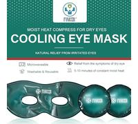 Compresa fría para ojos 2 Mascarillas Frías para Ojos,Gel Frío Ojos Máscara ajustable, Dormir Mascarilla Refrescante, Mujer y Hombre Reutilizable,Reducir Hinchazón y Cansancio Ocular