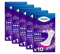 Compresa higiénica TENA Discreet Normal Night 10 unidades - Paquete de 5
