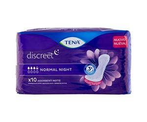 Compresa Tena Discreet Noche Normal 10U