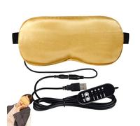 Compresa térmica para ojos, compresa de calor para ojos, con correa ajustable y temperatura, almohadilla eléctrica para calentar los ojos, segura para el trabajo y el sueño