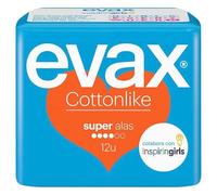Evax Cottonlike Compresas Super Con Alas , 14 unidades