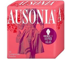Compresas Ausonia Air Dry Alas Super 12 Unidades - Super Absorbentes y Cómodas