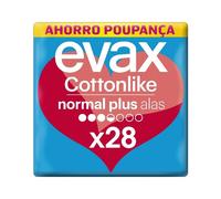 Evax Cottonlike Normal Plus With Wings Sanitary Towels 28 Units