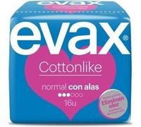 Compresas Evax Cottonlike Alas Normal 16 Unidades - Máxima Protección