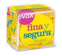 Compresas Evax Fina Segura Alas Norm 12