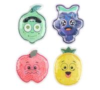 Compresas Frías, Parches de Gel Refrescante con Dibujos Animados, 4 Unidades de para Frente Niños Adultos Rodilla Espalda Tobillo Pie Cuello Codo Hombro Senderismo Camping Deportes