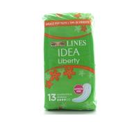 Lines, Absorbentes Idea Liberty Disteso, Pack de 13 compresas extendidas, El embalaje puede variar