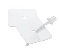 Compresas para traqueotomía con apertura central - 3 capas absorbentes - tela no adherente e repelente al agua - 8 x 9 cm - uso médico