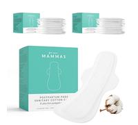 Compresas Postparto Algodon 100 Por Cien 16 Unidades Ultra Absorbentes Hipoalergenicas Sin Cloro Compresas Postnatales Maternidad Protección Suave Recuperación Postparto Higiene Intima Mama