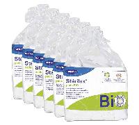 Compresas rectangulares Hartmann Stérilux de algodón orgánico (7,5 x 9,5 cm) - Paquete de 6 x 160 unidades