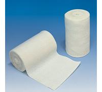 Compresas universales ratiomed, lisas, 5 m x 8 cm, color blanco crudo (10 unidades)