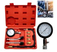Compresión probador: kit de comprobador de compresión, medidor de compresión de gasolina, manómetro herramienta para pruebas de motocicleta, motor fuera de borda, moto de nieve, coche, gasolina y