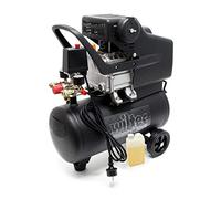 Compresor 24L 1,1 kW Presión 8 bar Compresor aire con ruedas Aire comprimido Herramientas neumáticas