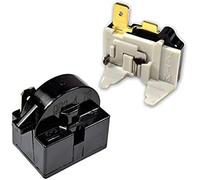 Compresor 4.7 Ohm 1 pin PTC Starter / Start Relé y Kit de sobrecarga compatible con mini refrigeradores, refrigeradores compactos, enfriadores de bebidas y vino/cerveza, congeladores profundos,