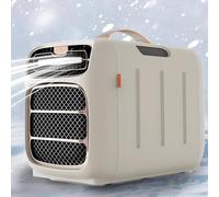 Compresor 4800 BTU Camping AC, Acondicionador de aire portátil 420W | Manguera dual autoevaporable para un flujo de aire más fácil de drenaje y estable, uso silencioso de 45dB, 16-32 ° C, 3 velocidade