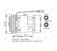 NRF 32730 Compresor, aire acondicionado