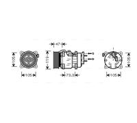 Compresor, aire acondicionado AVA QUALITY COOLING PEK242