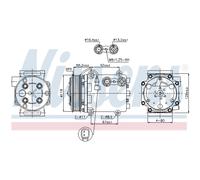 Compresor Aire Acondicionado Compresor de Apto para Ford Fiesta VI Mazda 2