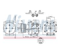 Compresor Aire Acondicionado Compresor de Apto para Land Rover Range LP