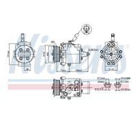 Compresor Aire Acondicionado de Apto para Mitsubishi COLT VI Z3 _ A Z2
