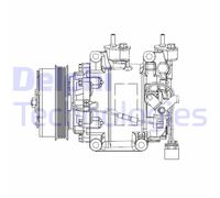 Compresor, aire acondicionado DELPHI CS20515