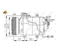 Compresor, aire acondicionado EASY FIT NRF 32030