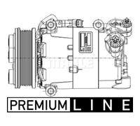Compresor, aire acondicionado MAHLE ACP 1360 000P
