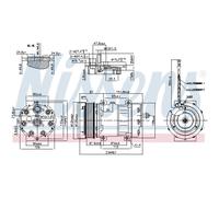 Compresor, aire acondicionado NISSENS 890221
