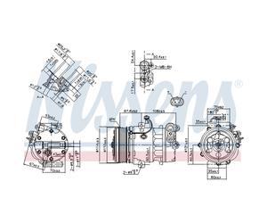 Compresor, aire acondicionado NISSENS 890388