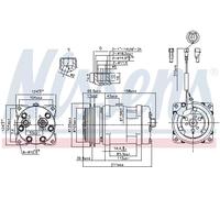 Compresor, aire acondicionado NISSENS 89220