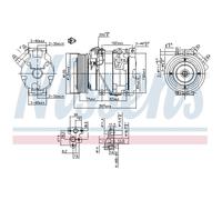 Compresor, aire acondicionado NISSENS 89558
