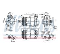 Compresor, aire acondicionado NISSENS 89569