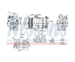 Compresor, aire acondicionado NISSENS KLIMA NIS 890947
