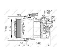 NRF 32463 Compresor, aire acondicionado