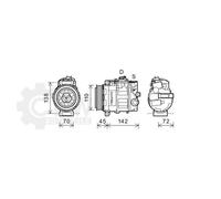 Compresor Aire Acondicionado Para Clase E Bj.05-08