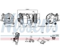 Compresor Aire Acondicionado para Mini BMW 2 Active Tourer X1 F56 F55