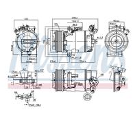 Compresor Aire Acondicionado para Nissan Qashqai + 2 i . X-Trail Renault Grand