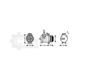 Compresor Aire Acondicionado Para Sprinter 35-T Bus 314 CDI AWD