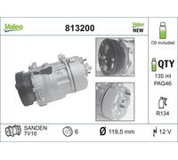 Compresor, aire acondicionado valeo para SAAB 9-3 1.8 i 813200