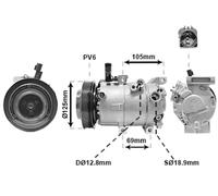 Compresor, aire acondicionado VAN WEZEL 8301K707