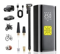 Compresor Aire Portatil, 150 PSI Inflador Ruedas Coche, Hinchador Electrico con Pantalla Digital y luz LED, Adecuado para coches, Motos, Bicicletas, Anillo de Natación, PelotasEtc