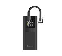 Compresor, bomba eléctrica, batería externa, linterna, 150 PSI, 8000 mAh - negro