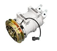Compresor de A/C 22U-979-1711 22U9791711 compatible con excavadora Komatsu Crawler Carrier CD110R-2 PC128US-2-A PC128US-2-AC PC128US-2-AT PC138US-2 Grader GD555-3A GDD555-3A GDD555-30 C GD655-3A