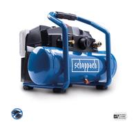 Compresor de aire 6lt 2x20V 8bar sin baterias ixes Scheppach c-act160/6-x