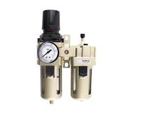Compresor de aire AC4010-04, regulador de presión neumático, válvula reductora, separador de agua y aceite, filtro de aire neumático(AC4010-04-10mm,2 Pcs)